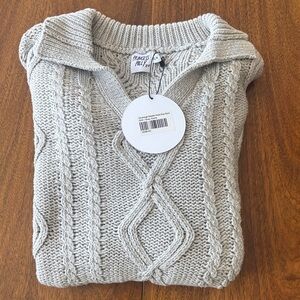 Princess Polly Cavanaugh Sweater Dress Grey Marle